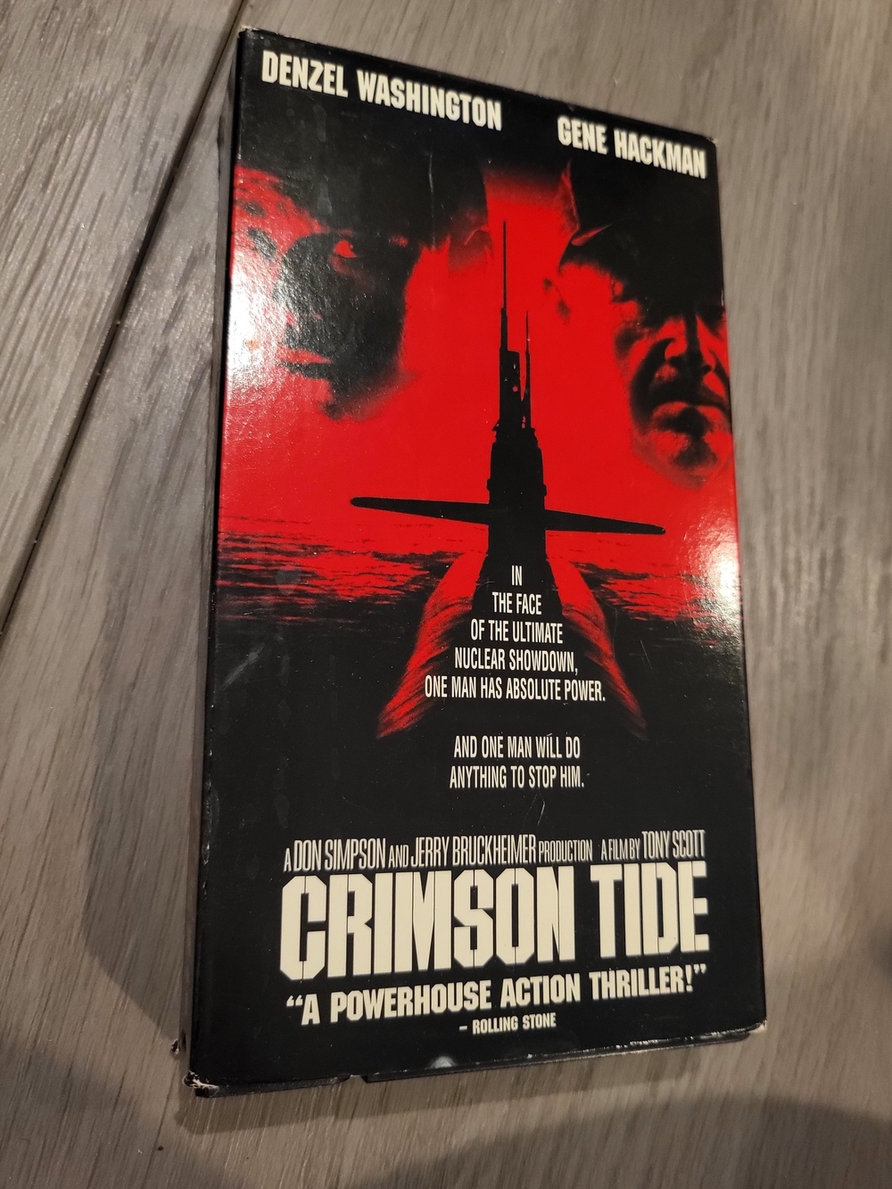 Crimson Tide VHS Denzel Washington Gene Hackman